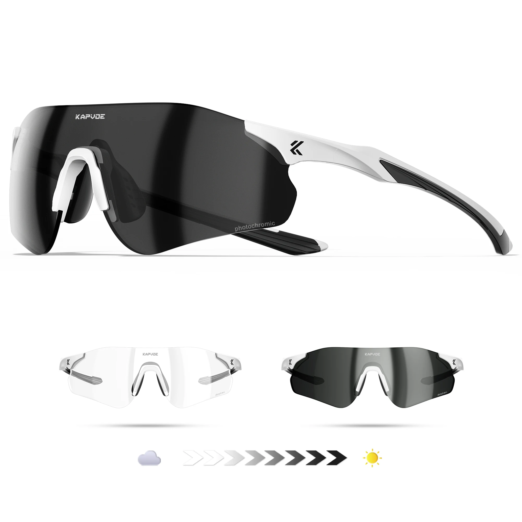 AliExpress kapvoe Kapvoe Photochromic Running Sunglasses Women Men Cycling Glasses Bike Glasses UV400 Bike Eyewear MTB Sports Bicycle Goggles 2024