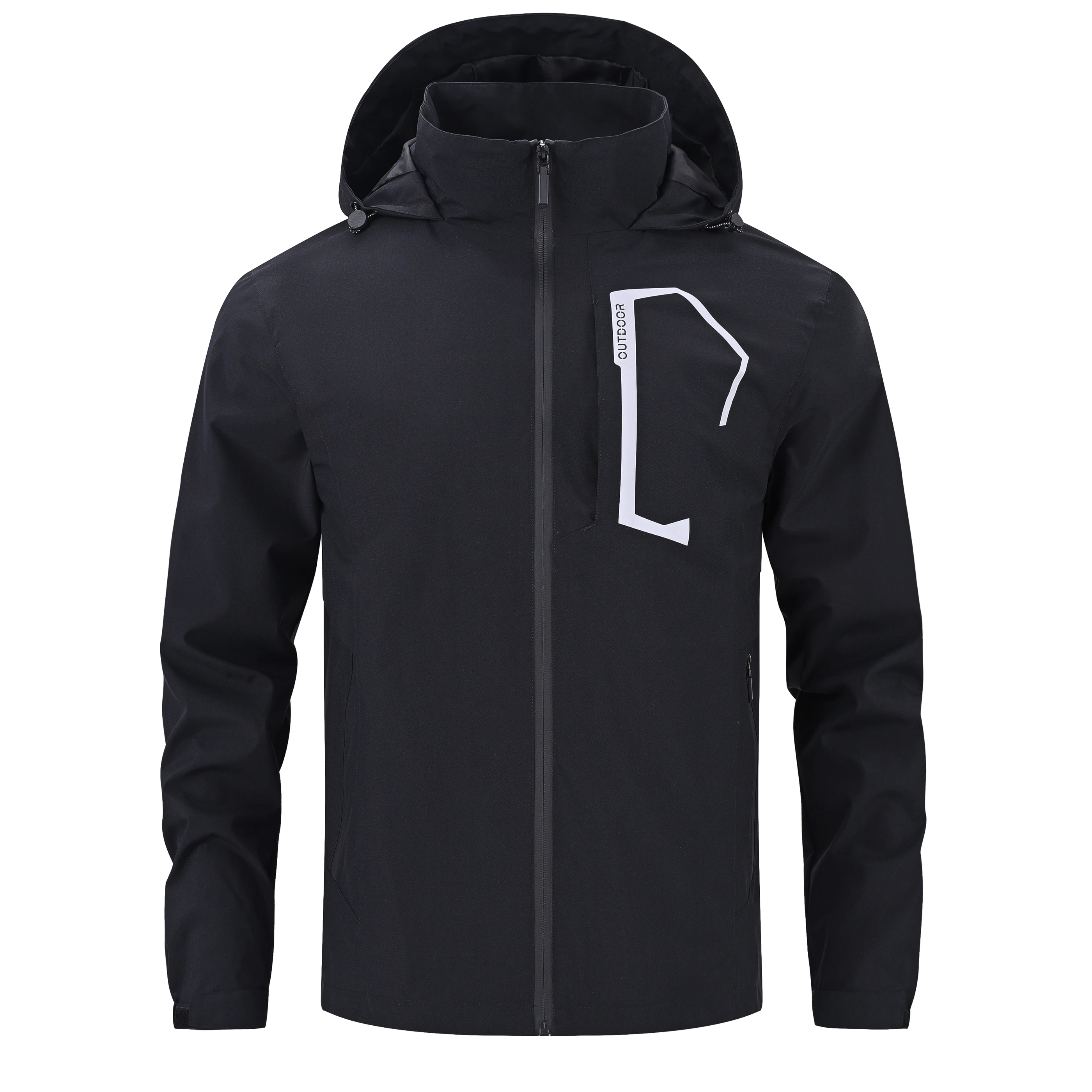 Veste d'été pour homme, imperméable, coupe-vent, fine, avec plusieurs poches pour le camping, la ran