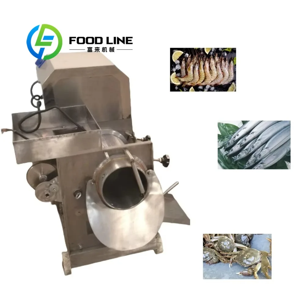 

Shrimp Crab Shell Meat Separating Machine Bone Paste Mill Grinder Shrimp Peeler Deveiner Shell Processing Machine