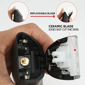 ماكينة تشذيب الشعر الكهربائية للرجال ، إزالة شعر العانة ، ماكينة قص العناية بالجسم في المناطق الحميمة ، آلة إزالة الشعر ، ماكينة حلاقة قابلة لإعادة الشحن ، شفرة أعلى 12 مبيعات لإزالة الشعر للقضيب - رقم 6