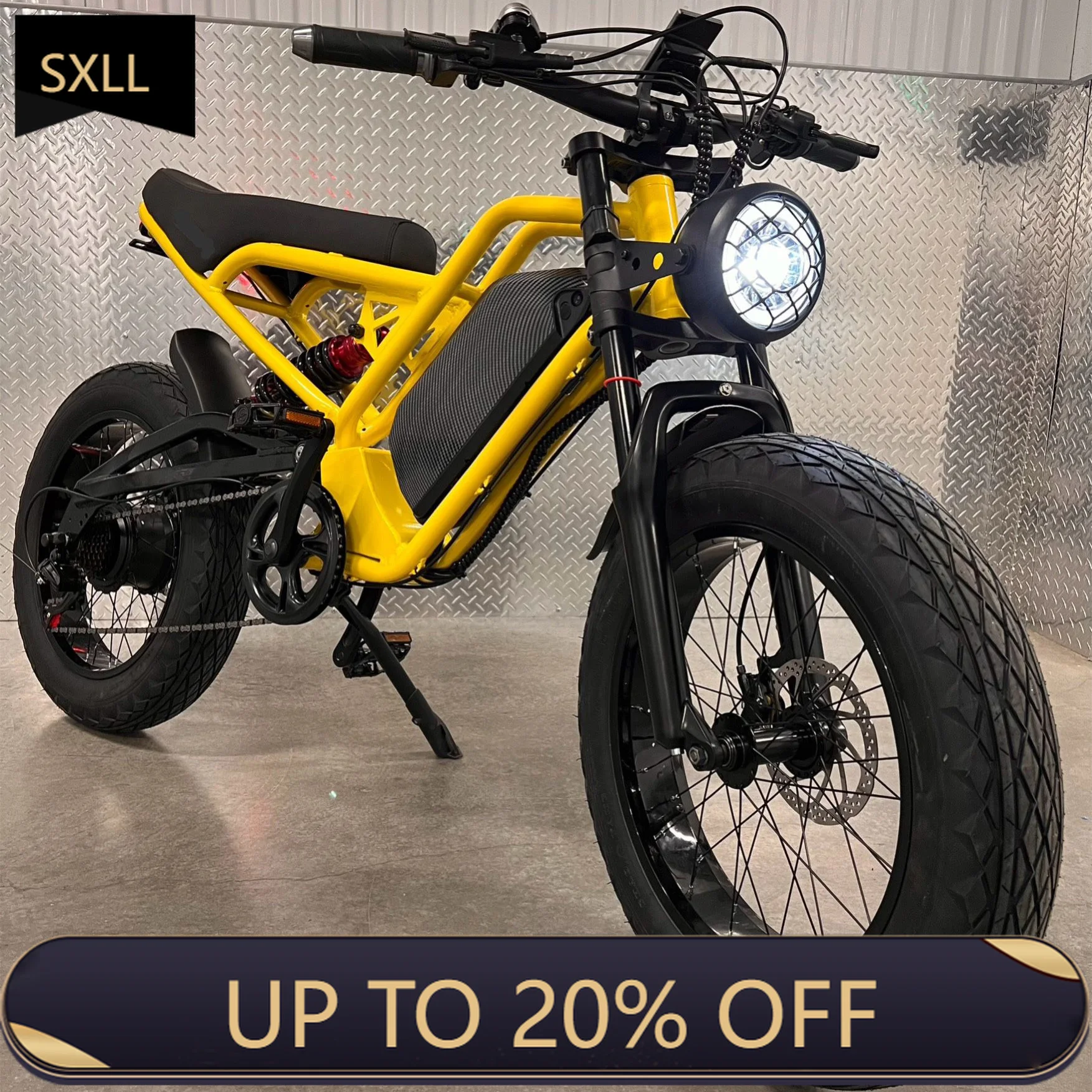 SXLL جميع الأحوال الجوية هانت أفضل Ebike 20 بوصة 1500 واط ماكس دراجة نارية كروزر الدهون الإطارات إطار دراجة كهربائية دراجة كهربائية #1
