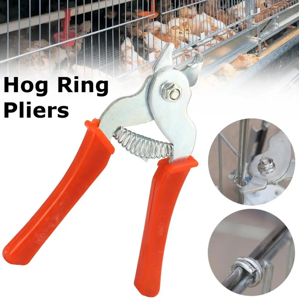 

Hog Ring Pliers Tool M Clips Staples Chicken Bird Mesh Cage Wire Fencing Netting
