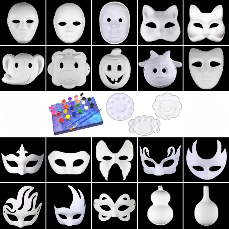 Paper Pulp White Crown Masks Create Artistic Craft From Theater And Halloween Costumes Party Masquerade Parties Decorations