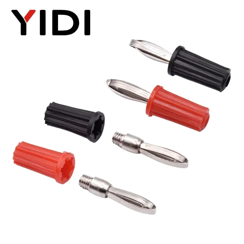 4mm Banana Connector Socket Plug Wire Screw Male Black Red Audio Speaker Jack, Female Binding Post Socket Connector