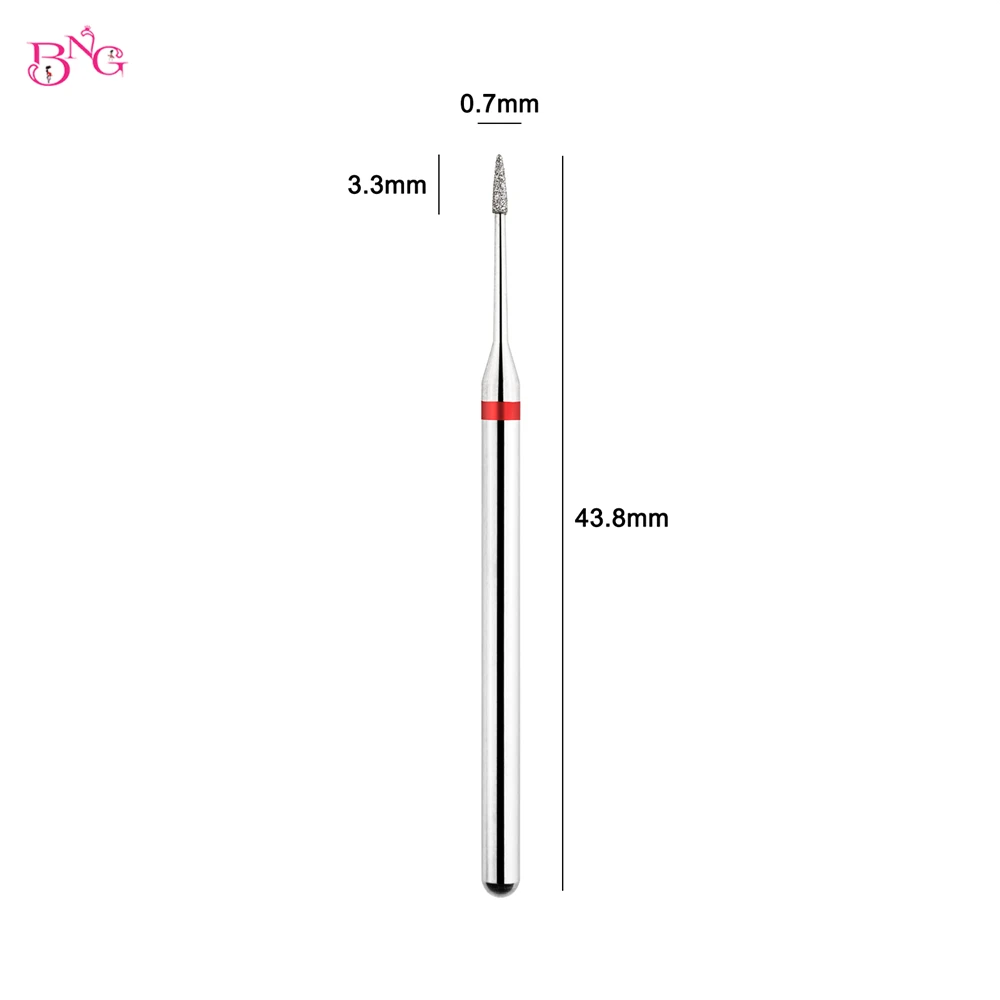 Small Cuticle Drill Bits for Nails Diamond 3/32” Professional Safety Cuticle Clean Nail Drill Bit for Dead Skin Manicure Tools