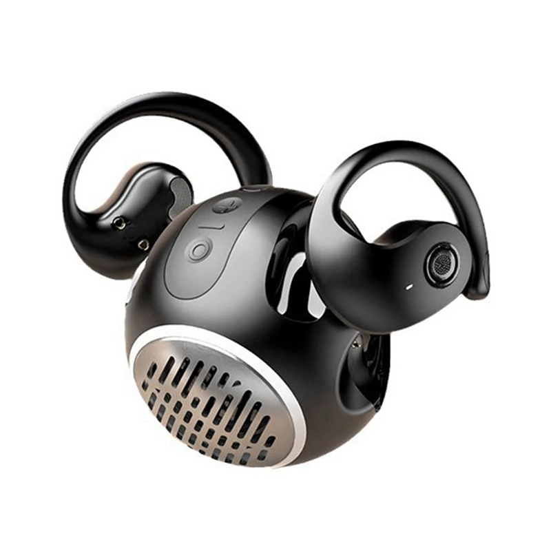 2In1 Bluetooth Earphones Mini Speaker BT5.4 Open Wireless Headphones Ear-Mounted Sports Waterproof Earphones