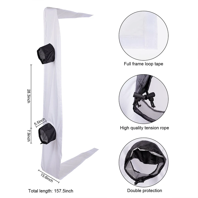 3/4M Universal Window Seal for Portable Air Conditioner Window Sealing for Ac Window Seal Kit Window Vent Kit with Shrink Rope