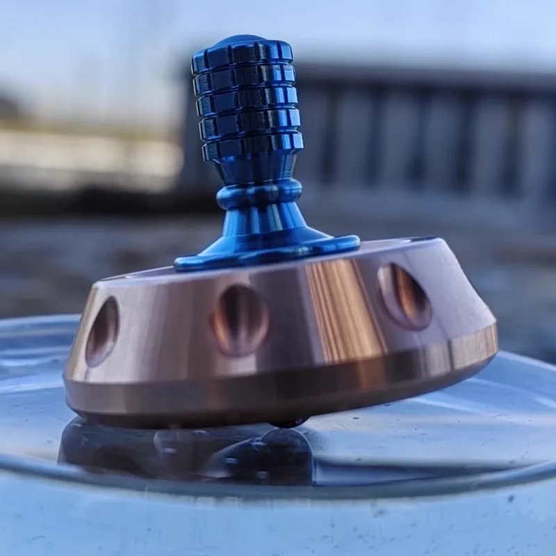 

Titanium Copper Spinning Top Finger Spinner Ceramic Bead Fidget EDC Toy