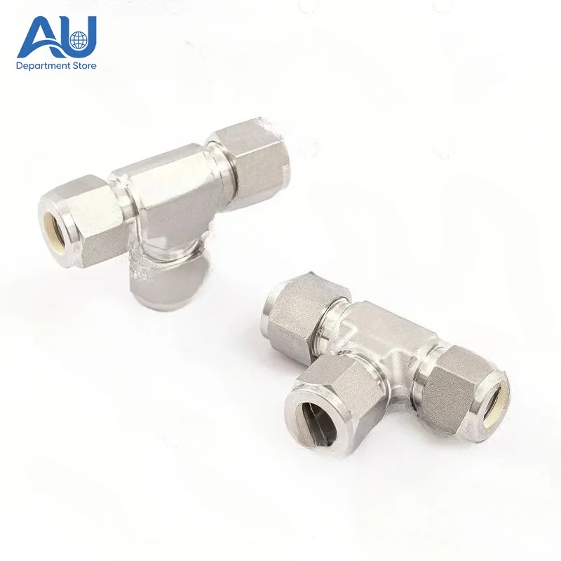 316L Tube Tee Fittings Equal Diameter High Pressure Tube Fittings Air Fittings Replace Imported Imperial 1/43/8