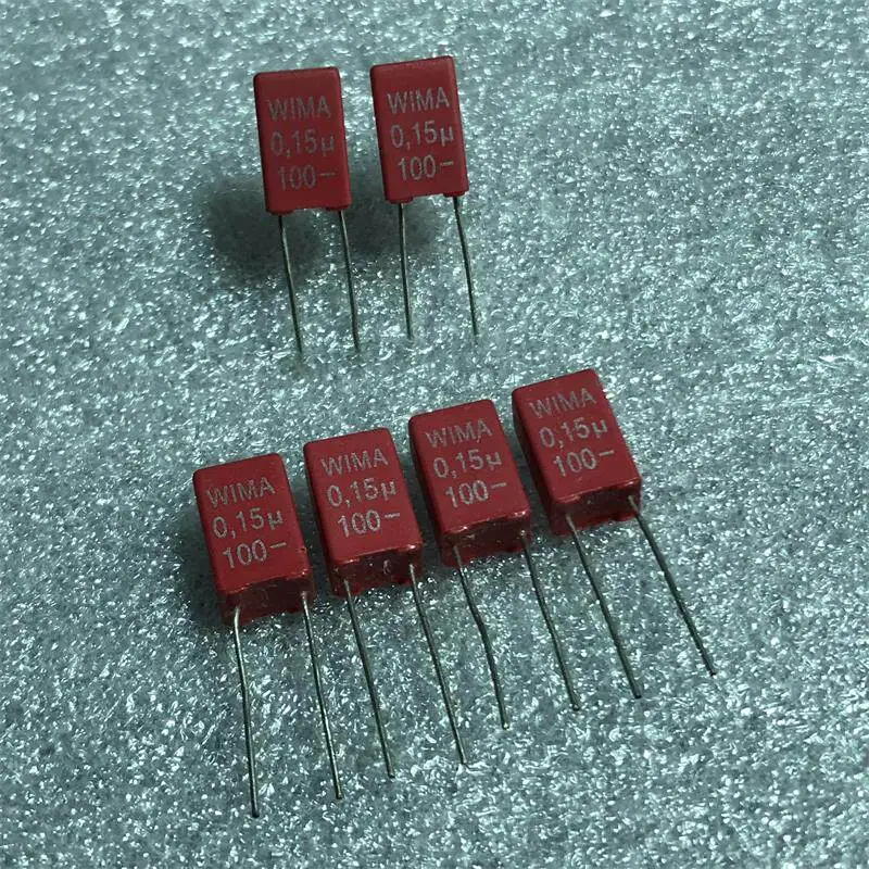 50pcs  Polypropylene Film Capacitor MKS for Audio, WIMA Germany 0.15UF 100V Non-polar
