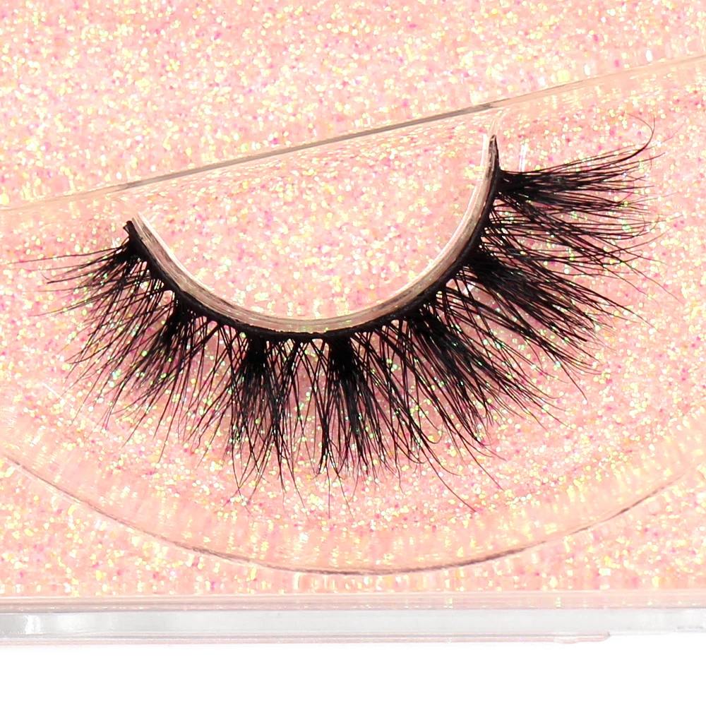 FOXESJI Soft Lightweight Mink Lashes 3D Fluffy Wispy False Eyelashes Natural Long Lash Reusable Strip Eye Lashes Extension