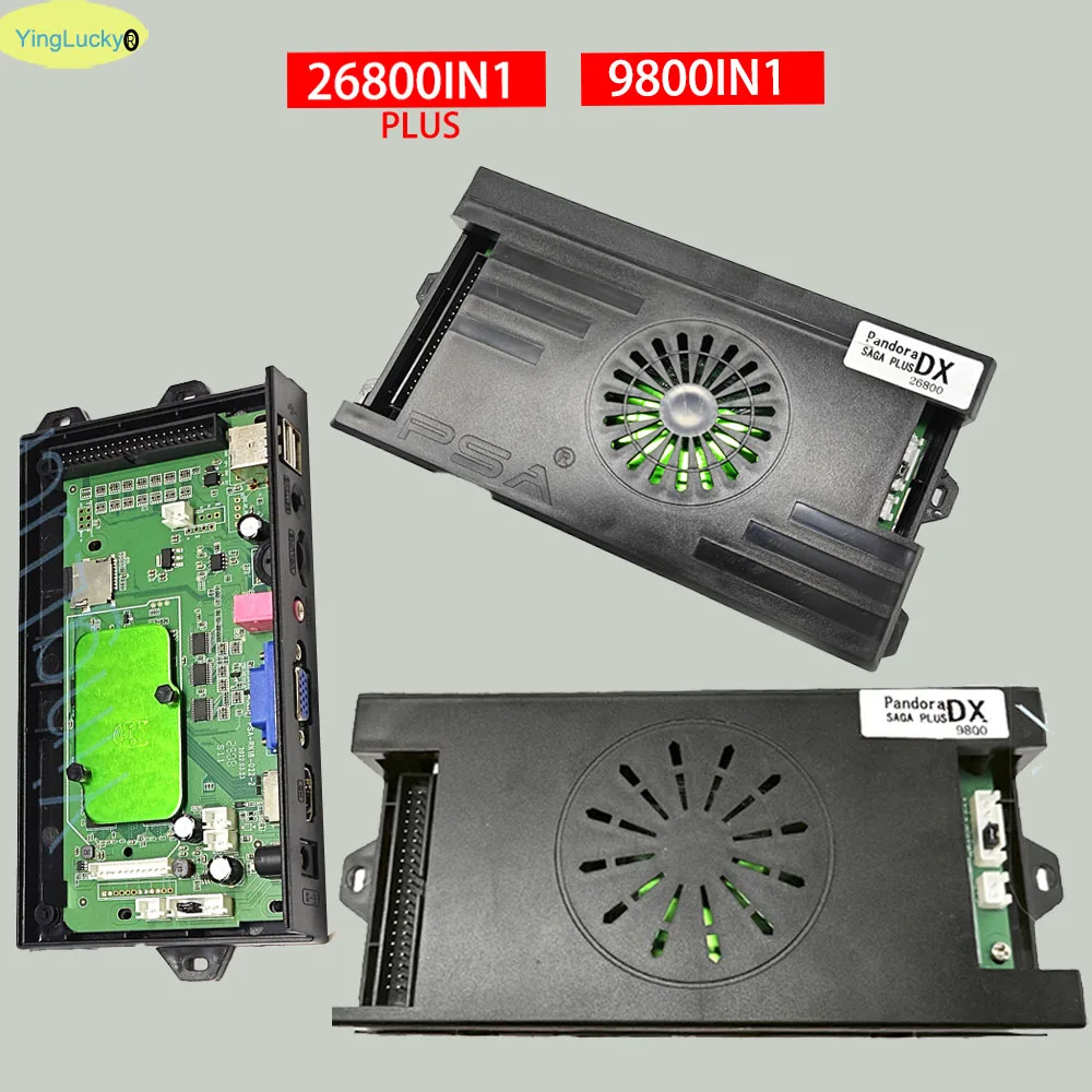 

Pandora Saga DX Plus Arcade Box Console, 26800 Games in 1, Family PCB Motherboard, Retro Cabinet Game, Jamma Support, VGA, 3P 4p