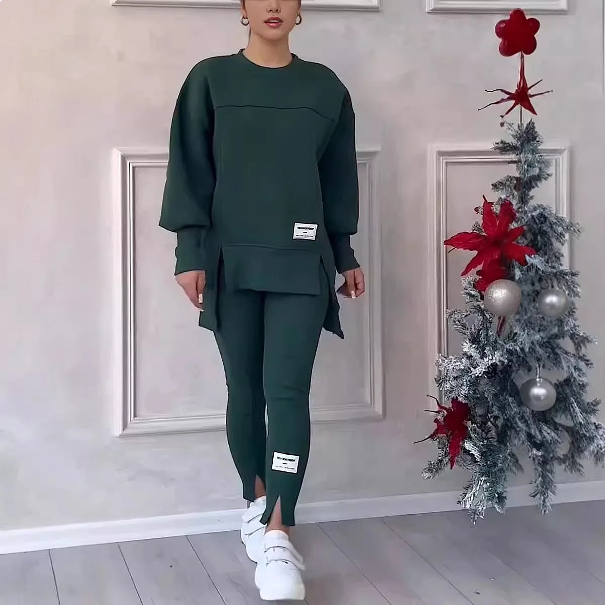 Womens Hoodie Leggings Matching Set Casual Jumpsuit Playsuit Tracksuit Spring Summer