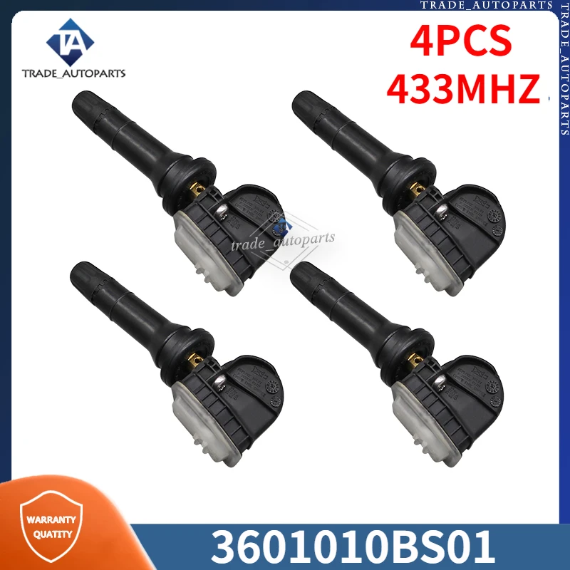 3601010BS01 TPMS Tyre Sensor 4PCS For CHANGAN CS35 CS35 PLUS 2018 CS85 CS95 2019 2020 Tire Pressure Monitoring System 433MHZ