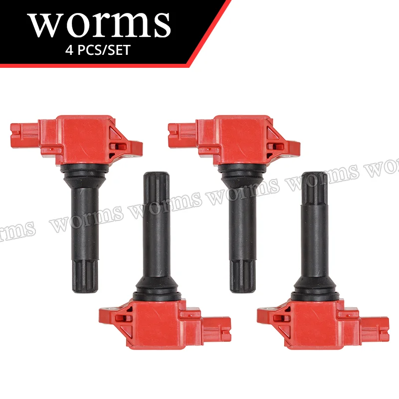 

Worms High Performance Ignition Coil Racing 4PCS Set For Subaru BRZ Forester Legacy Outback WRX Impreza 2.0L 22433-AA700