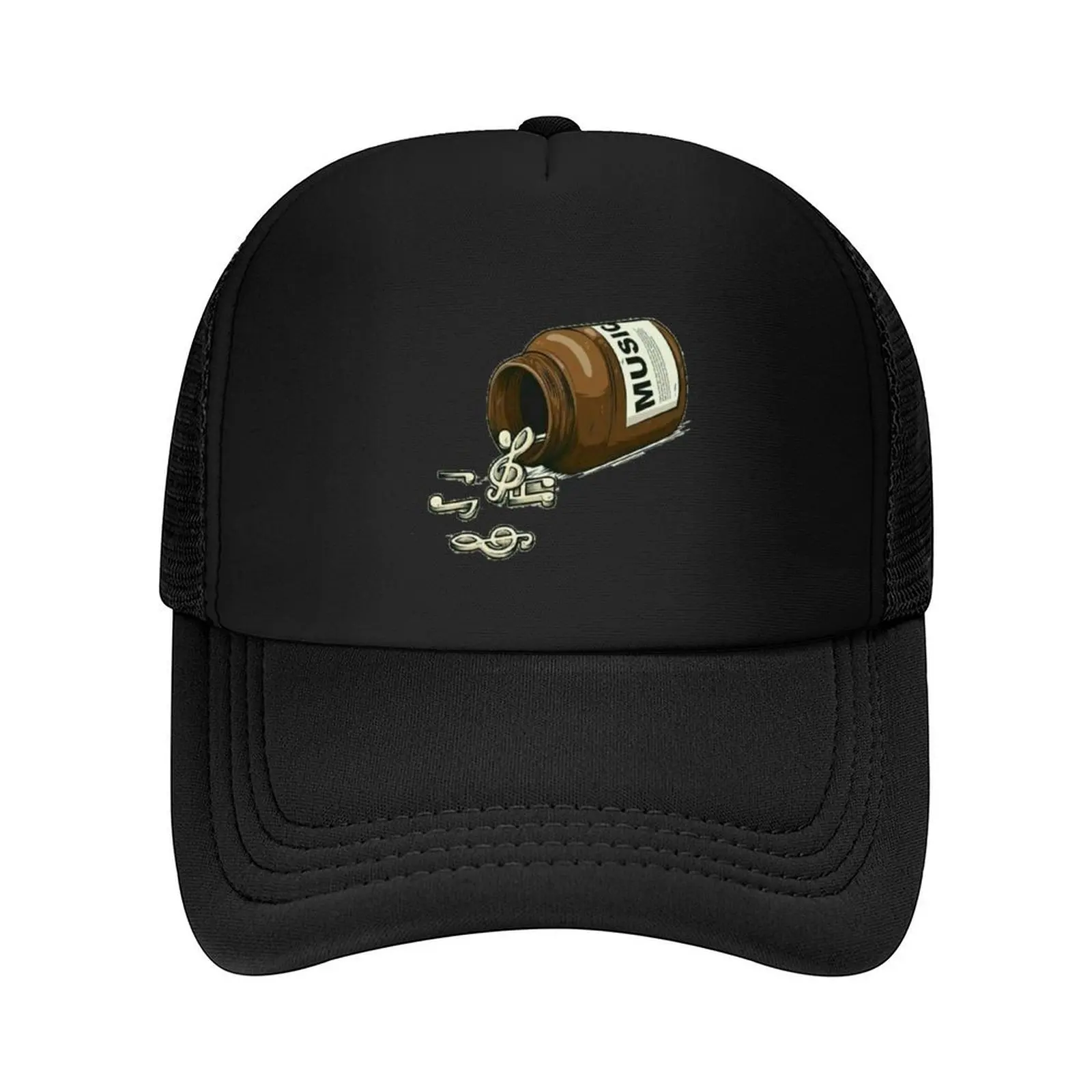 

Music is Addictive Baseball Cap Trucker Cap Beach Outing Hat Man For The Sun Dropshipping For Man Women's