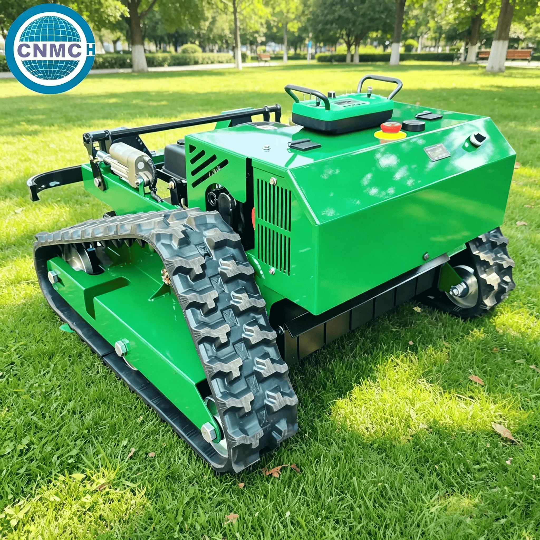 Crawler Robotic Lawn Mower Remote Controlled Household All-terrain CE Certified High-quality Easy to Operate Customized