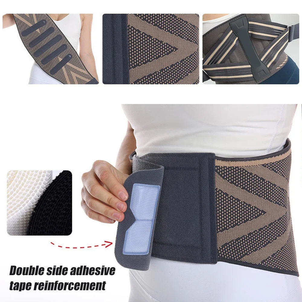 1PC Back Support Belt for Women & Men, Breathable Lower Back Brace with Lumbar Pad, Lower Back Pain Relief for Herniated Disc