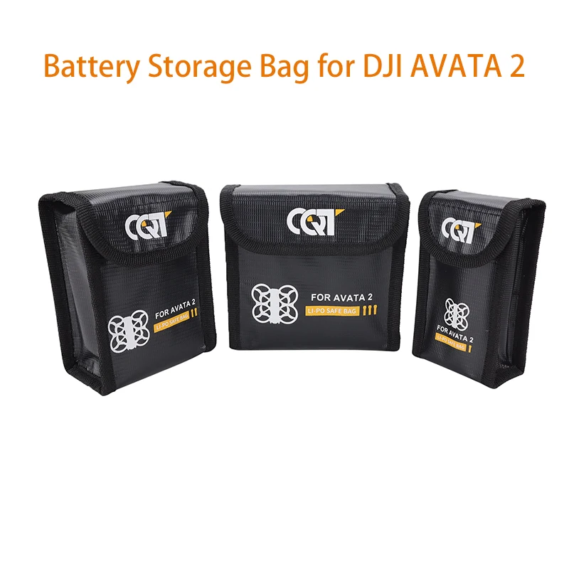 Battery Storage Bag for DJI AVATA 2 Battery Case Explosion-proof Safe Fireproof Protective Radiation Protection Accessories