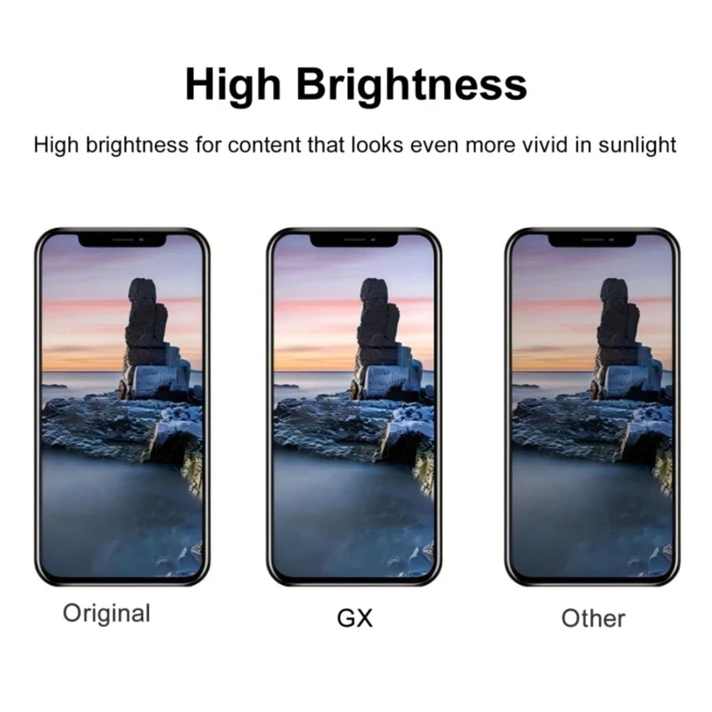 GX Brand OLED Screen For iPhone 13 14 15 15Pro 16ProMax Display True Tone With 3D Touch Screen For iPhone Replacement With Tools