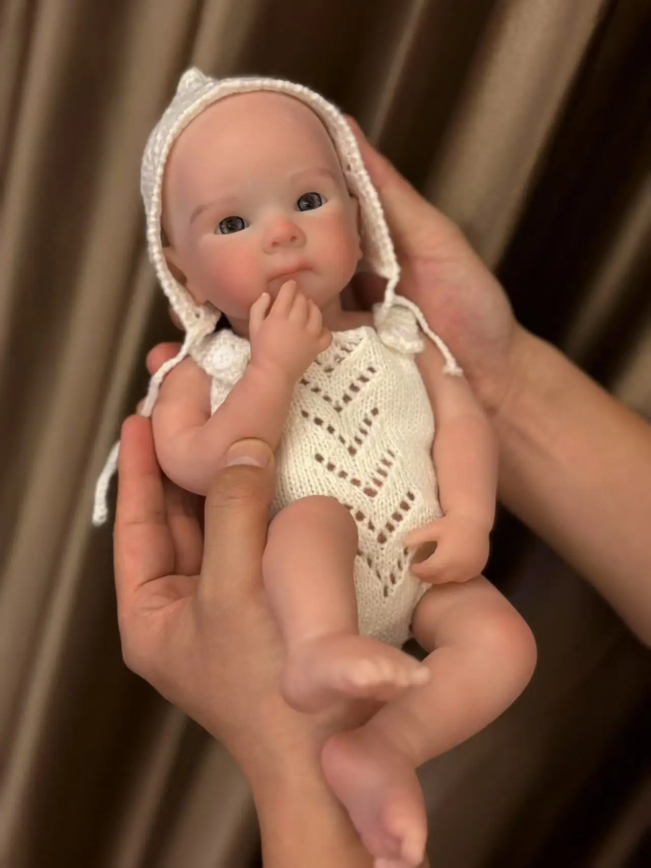 AnjoDoll 2 sets Kleding 13 Inch Open Mond Bettie Bebe Meisje Wasbaar Geschilderd Pasgeboren Siliconen Pop Speelgoed reborn de siliconen