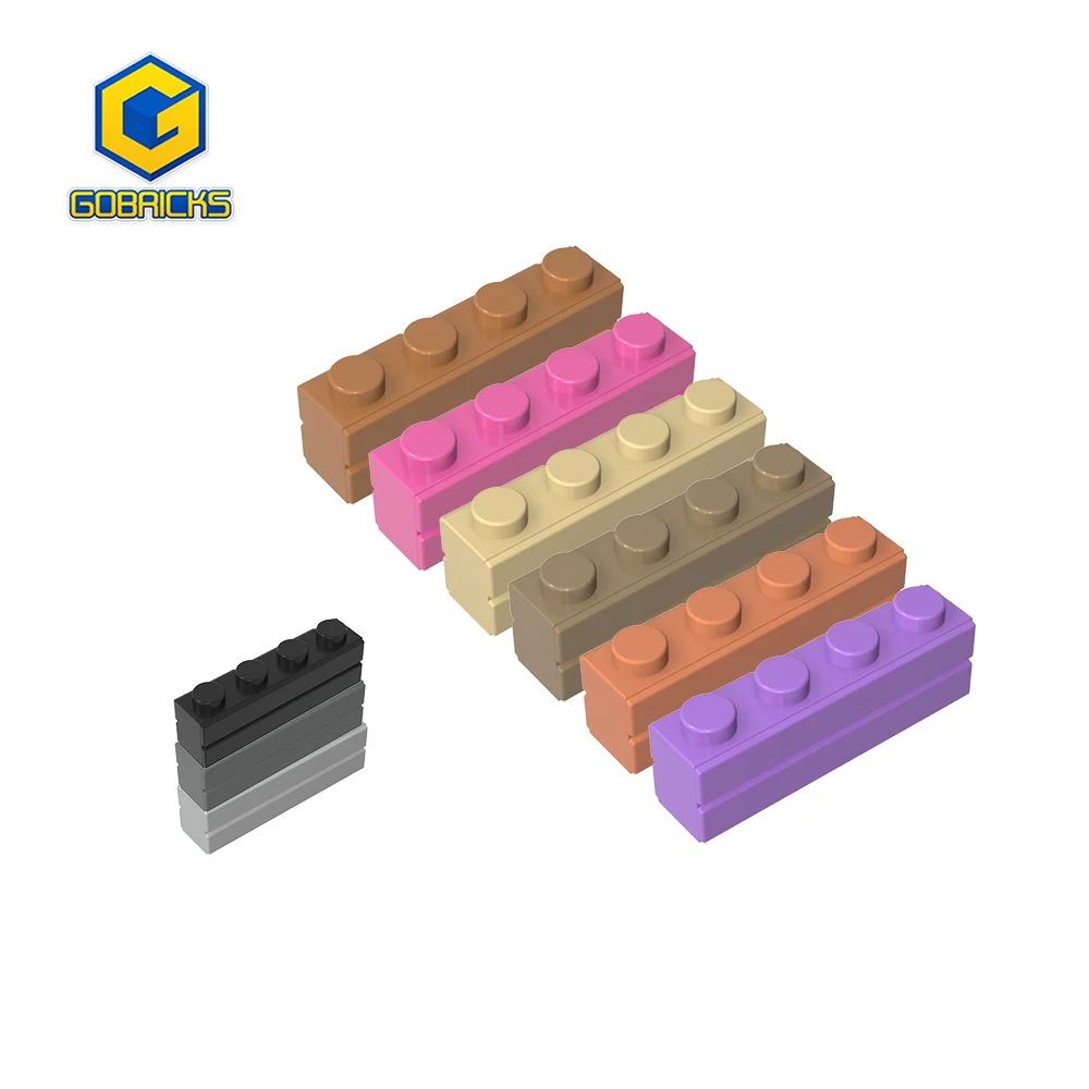 

Gobricks 50pcs 15533 MOC Assembles Brick Special 1 x 4 Parts with Masonry Profile Particles Building Blocks DIY Educational Toy