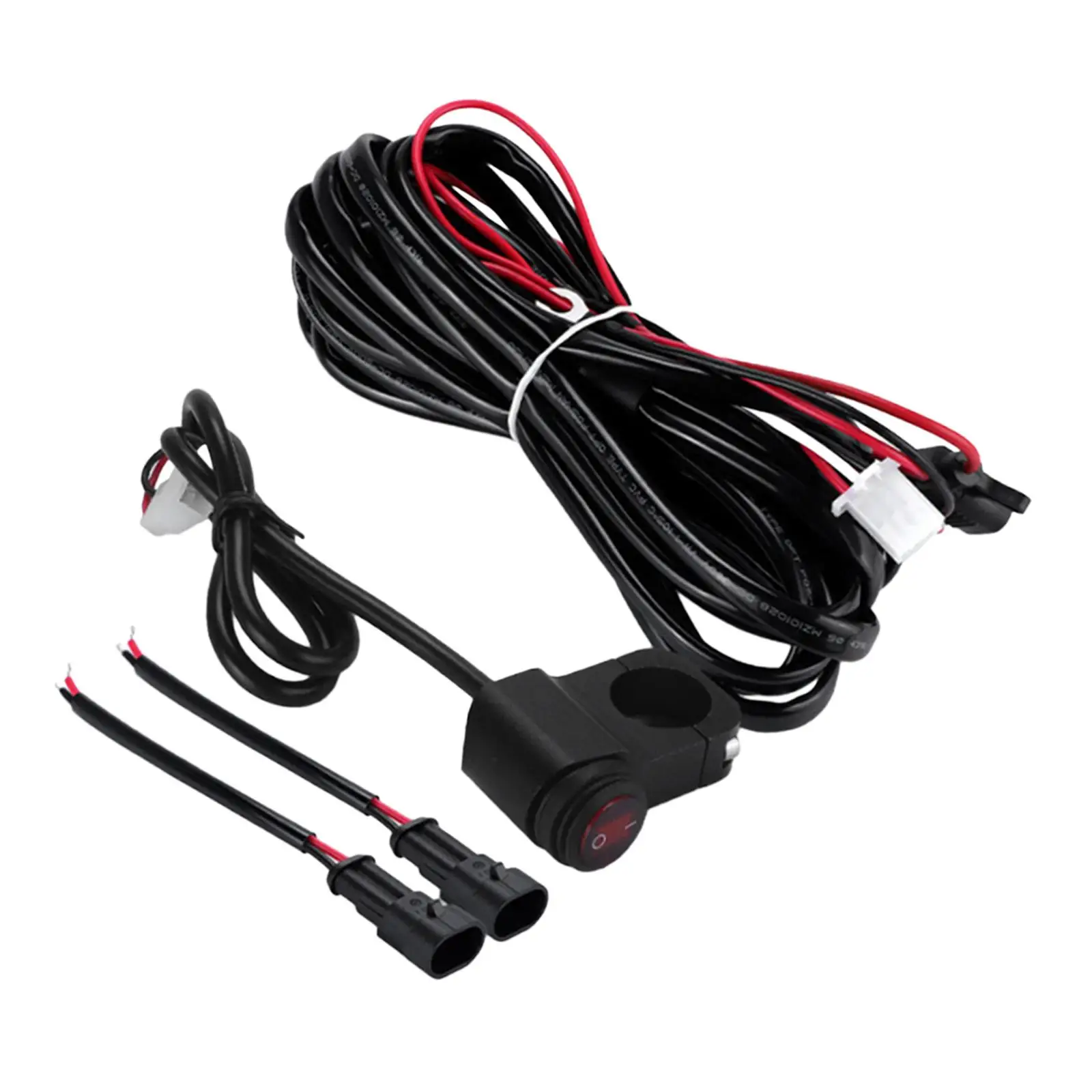 

Motorcycle on Off Wiring Harness Kit Black Simple Installation 12V 40A Relay