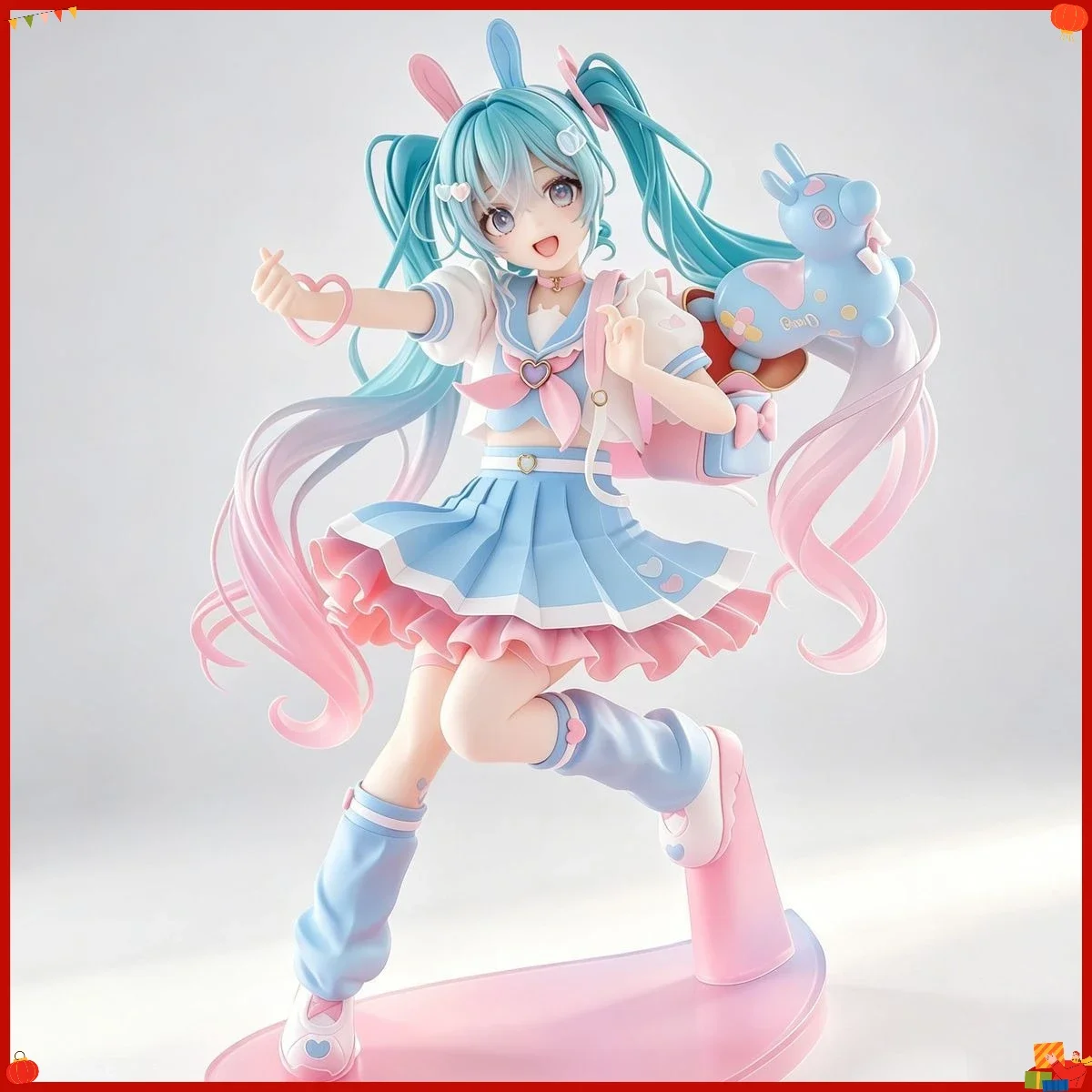 Hatsune Miku Heart-shaped Macaron Anime-related Figurine Toy Finished Model Display Item Limited Edition Statue Gift view 5
