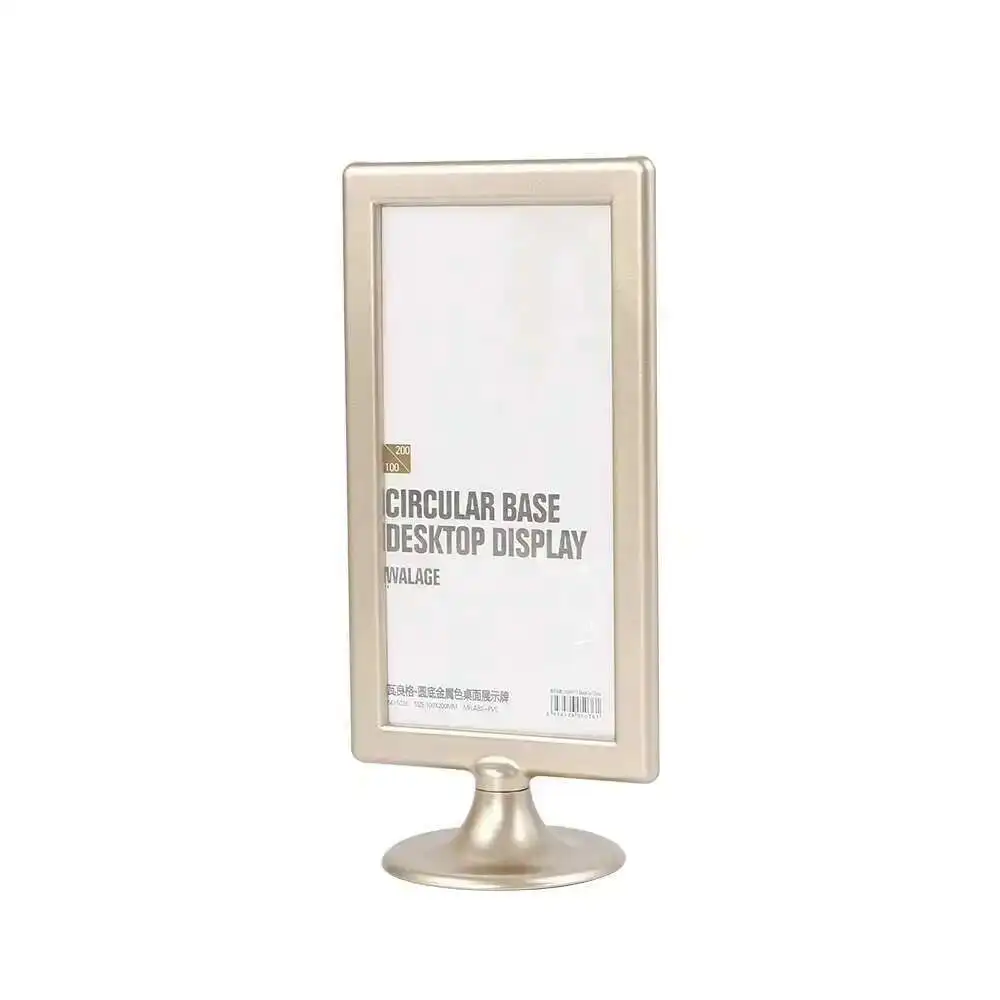 

10x20cm Photo Menu Frame Pictures Telaio Menu Holder Stand Picture Frame Foto Frame Desk Sign Label Holder Stand Rack