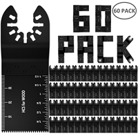 5-60Pcs Universal Saw Blade Oscillating Multi Tool Blades Straight Scale Multi Tool Cutting Wood Saw Blades For Dremel Milwaukee