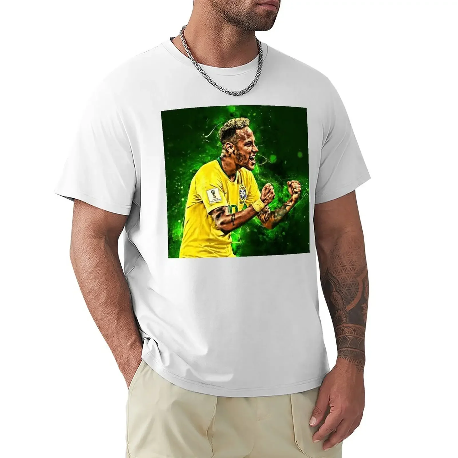 Vintage Leisure Eur Size  Move Neymar And Jr Brazil Celebrate Soccer Striker 32 Graphic Vintage Tees