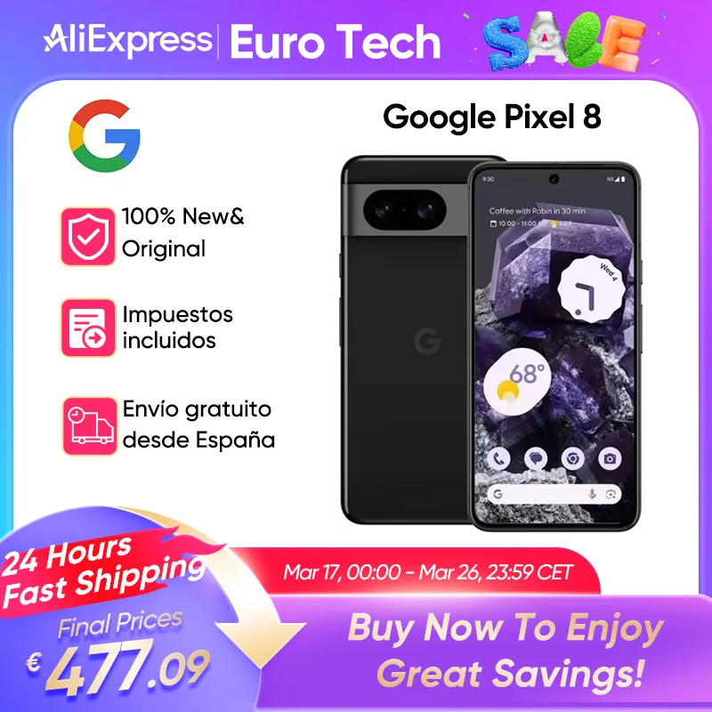 Schermo OLED originale Google Pixel 8 5G Google Tensor G3 6.2 120Hz LTPO con fotocamera Pixel