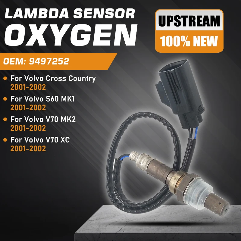 Передний датчик кислорода O2 для Volvo S60 MK1 Volvo V70 MK2 Volvo V70XC Volvo Cross Country 2001-2002, лямбда-зонд 9497252