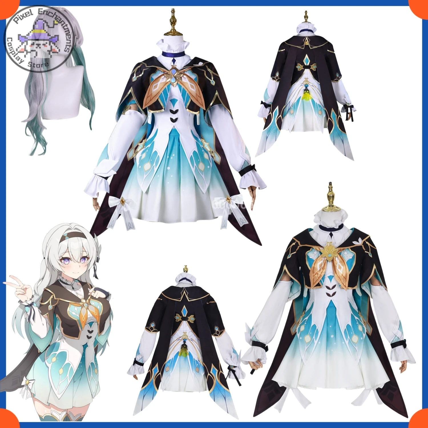 

Game Honkai Star Rail Firefly Hot Sale Cosplay Costume Accessories Wig Shoes Halloween Carnival Uniform Comic Con Party Outfits