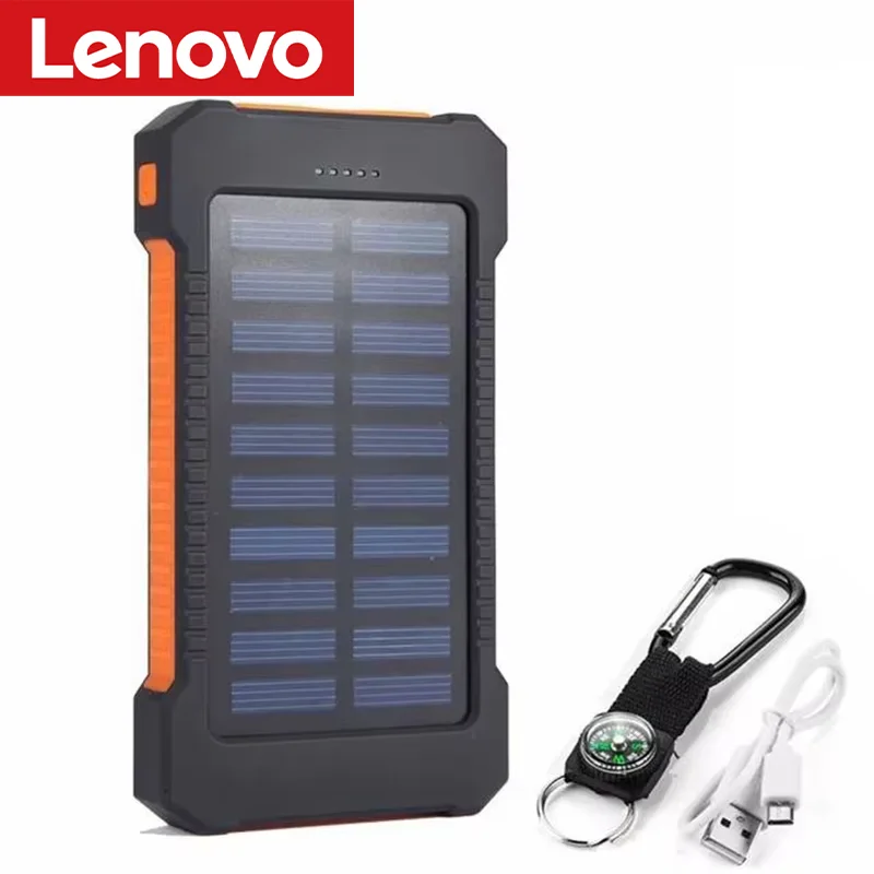 Zonne-energiebank 500000 mAh Powerbank met ultragrote capaciteit Supersnel opladen Draagbare mobiele kracht Zaklamp Externe batterij