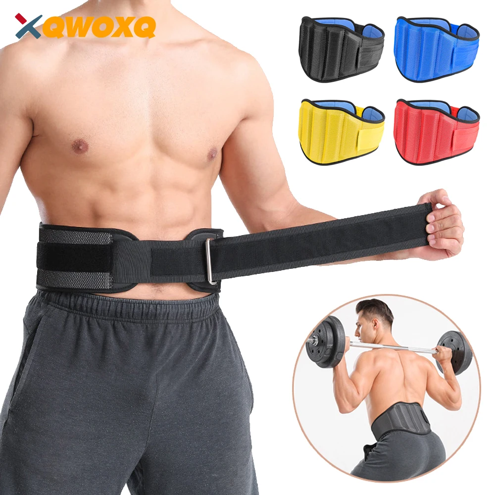 1 PCS Professional Sports Gym Weightlifting Belt Adjustable Waist Back Support Squat Dumbbell Barbell Deadlifts Training Fitness