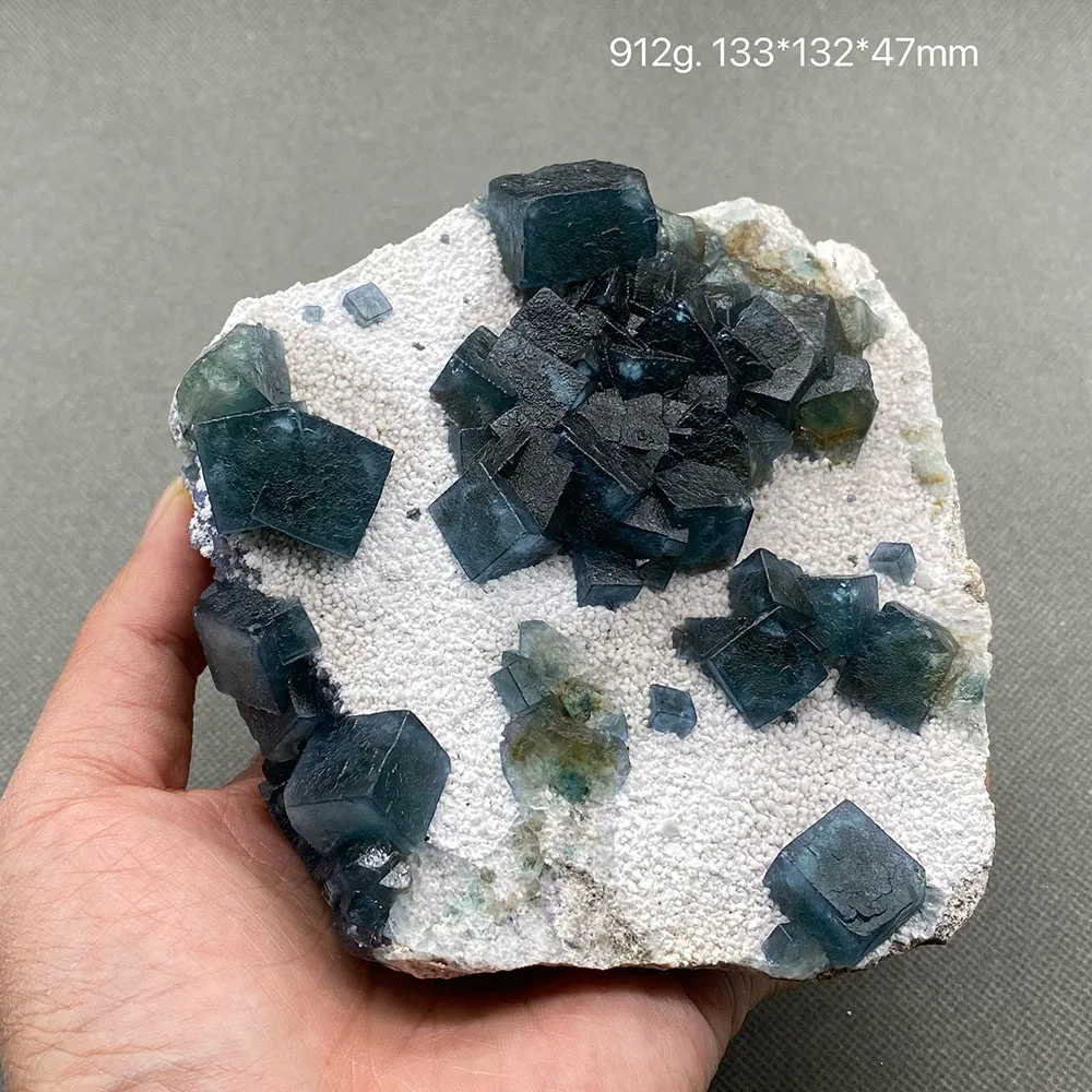 

100% Natural Inner Mongolia blue Fluorite Mineral specimen cluster Stones and crystals Healing crystal Free shipping