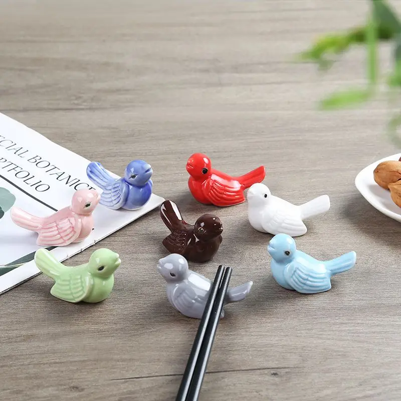 

Ceramic Swallow Chopstick Holder, Small Animal Chopstick Holder