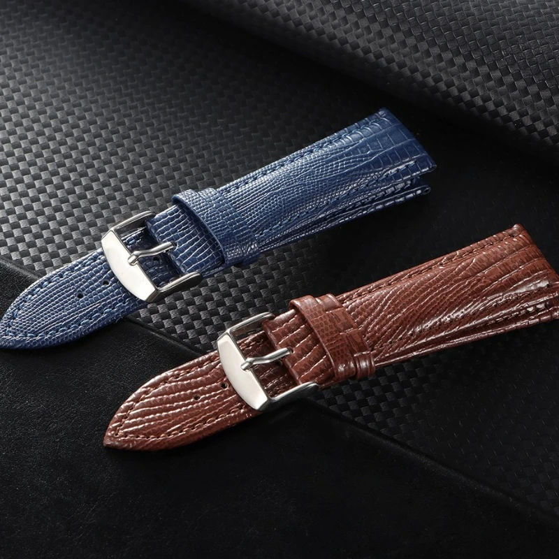 

Lizard Pattern Leather Strap for Huawei Watch GT3/4 18mm 20mm 22mm Soft Bracelet Universal Replacement Watchband for Men Women