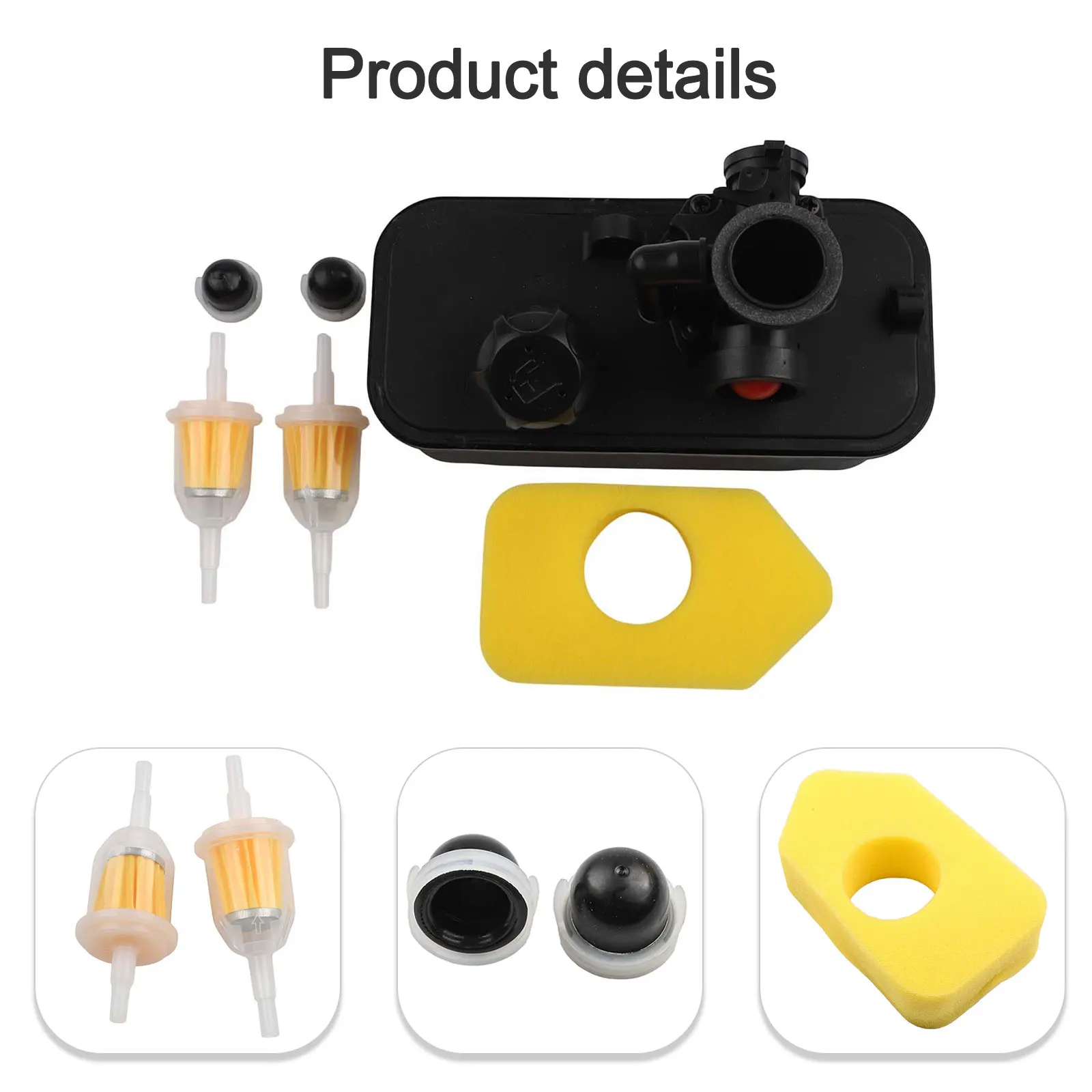 

Комплект эффективности топлива Техническое обслуживание газонокосилок Простая установка Долговечная работа Эффективность топлива для моделей двигателей