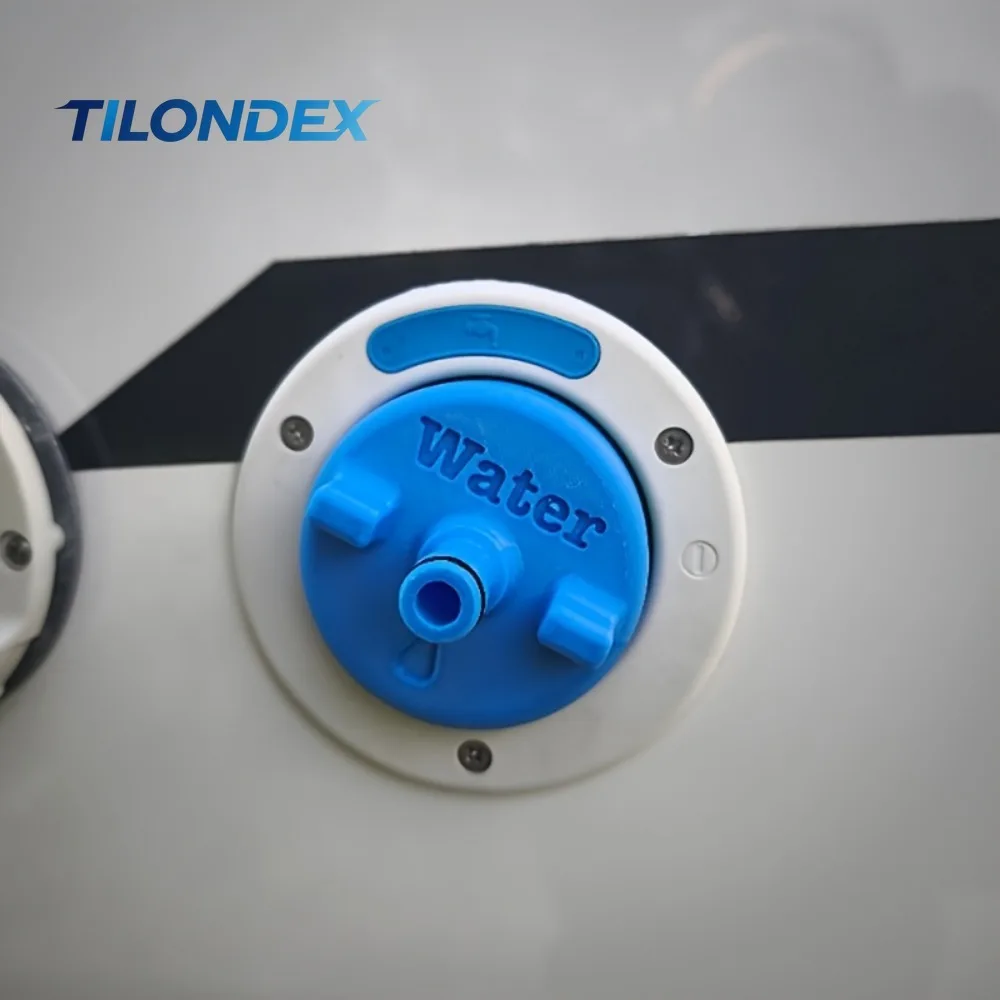 TILONDEX RV Water Tank Adapter Easy-to-Use Water Filling Device with Quick Hose Connector And O-Ring Seal Durable Plastic