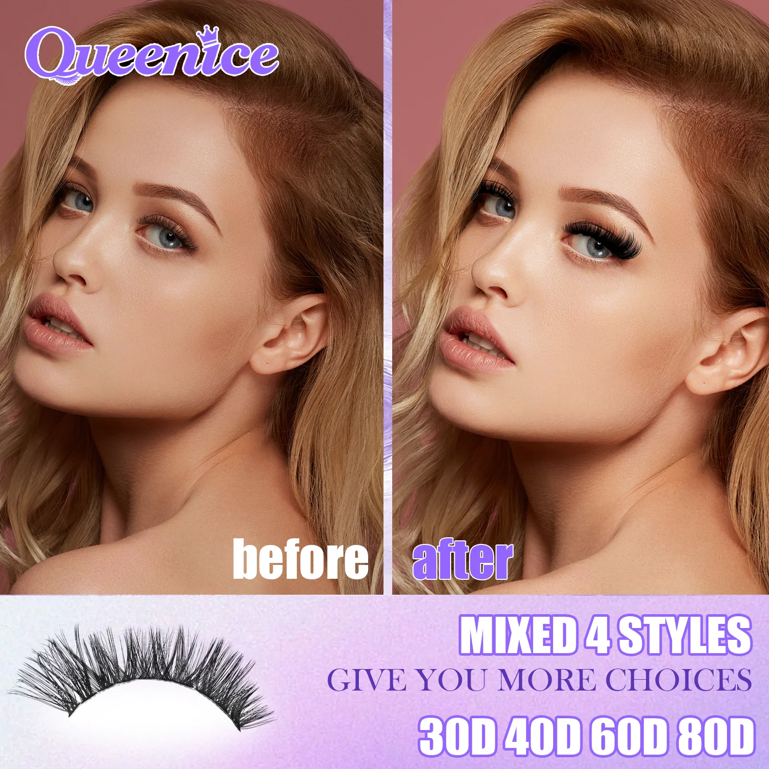 DIY 속눈썹 연장 키트 클러스터 개별 속눈썹 키트 9-16mm 본드 및 씰, 핀셋 및 브러시 포함