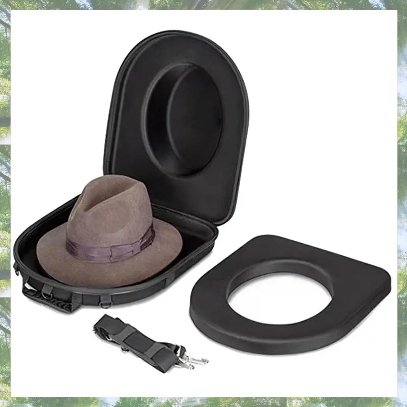 

Premium-Travel Hat Case , Hat Travel Case, Hat Box Travel, Travel Hat Organizer, Hat Storage For Travel, Hat Case For Fedora Eas