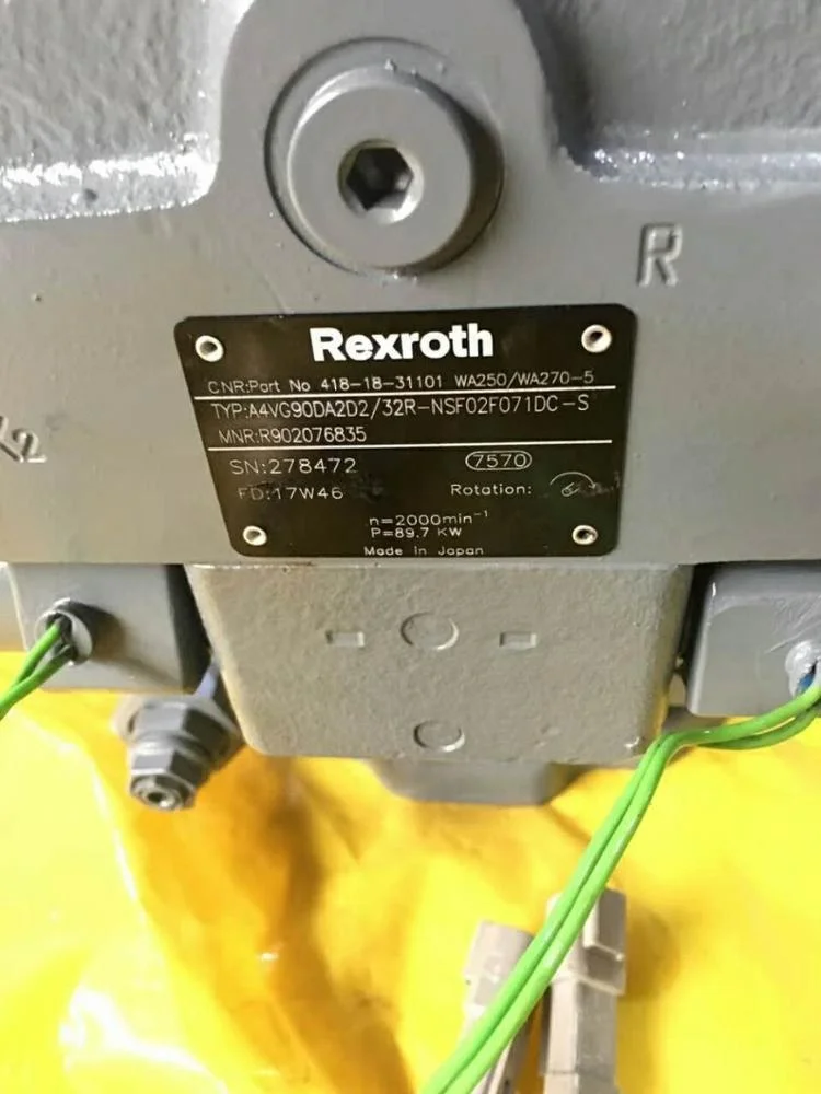 Bomba hidráulica de WA250-5 para cargador Komatsv REXROTH A4VG90, MOTOR A4VG90DA2D2/32R-NSF02F071DC, WA270-5, 418-18-31102, A4VG90DA2D2