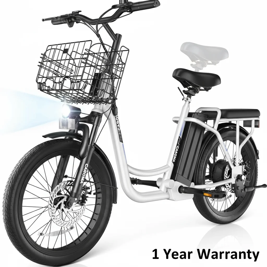 

CAROMA Peak 1200W Electric Scooter with Seat,20" Fat Tire,48V Battery,Up to 30Miles,Commuting scooter UL2272 1 Year Warranty