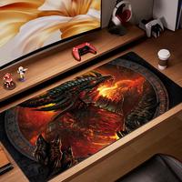 Big Gaming XXL Mouse Pad Desk Mat Phoenix Fire Bird Dragon Anime Mousepad Computer Gamer Mauspad Home Office Gift Pc Accessories