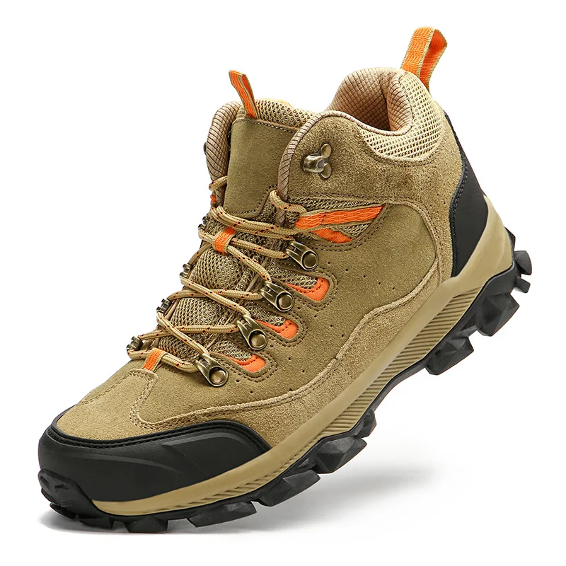 

Outdoor Mountaineering Shoes No-slip Wear-resistant Hiking Men's Boots Breathable Camp Climbing Hunting Trekking Sports Sneakers