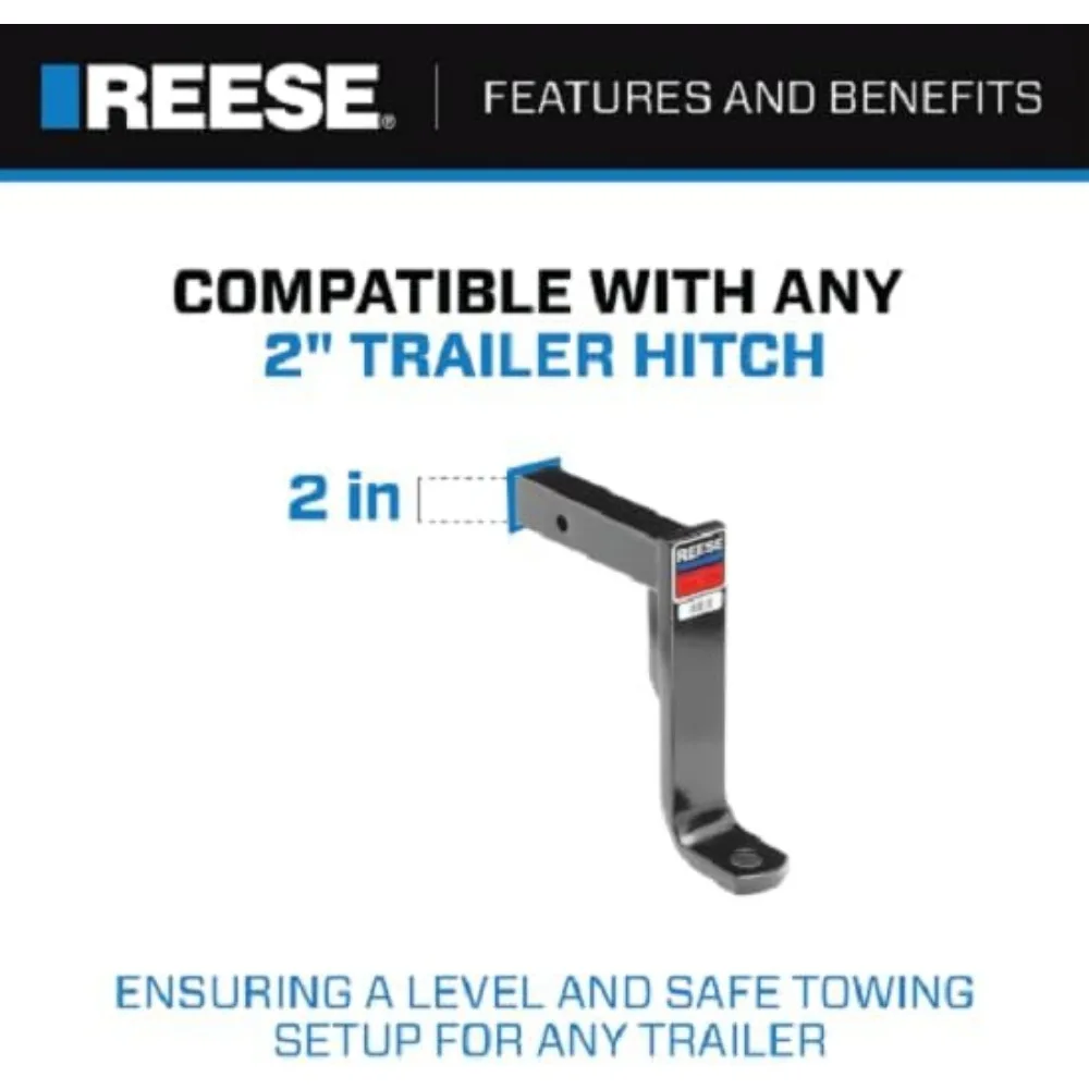 حامل كروي وصلة المقطورة لجهاز استقبال 2 بوصة، قطرة 11 بوصة وارتفاع 9.75 بوصة، سعة 5000 رطل