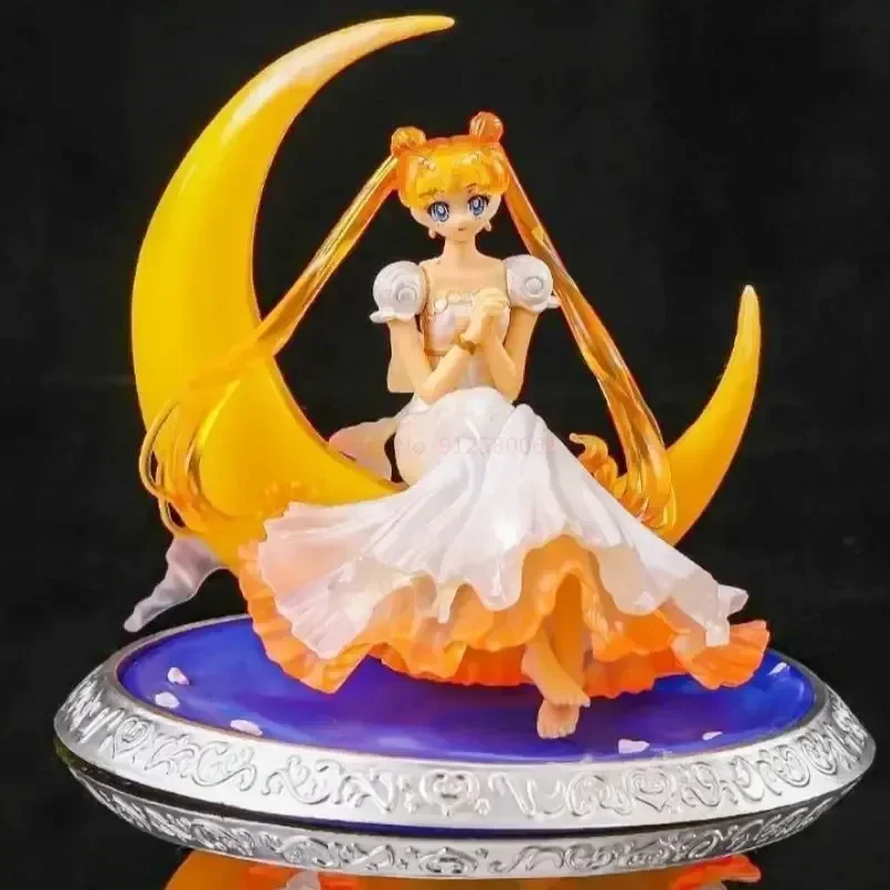 Sailor Moon Ornament Anime circostante figura estetica modello luce notturna incandescente regalo ragazze decorazione della stanza ornamenti regali giocattolo