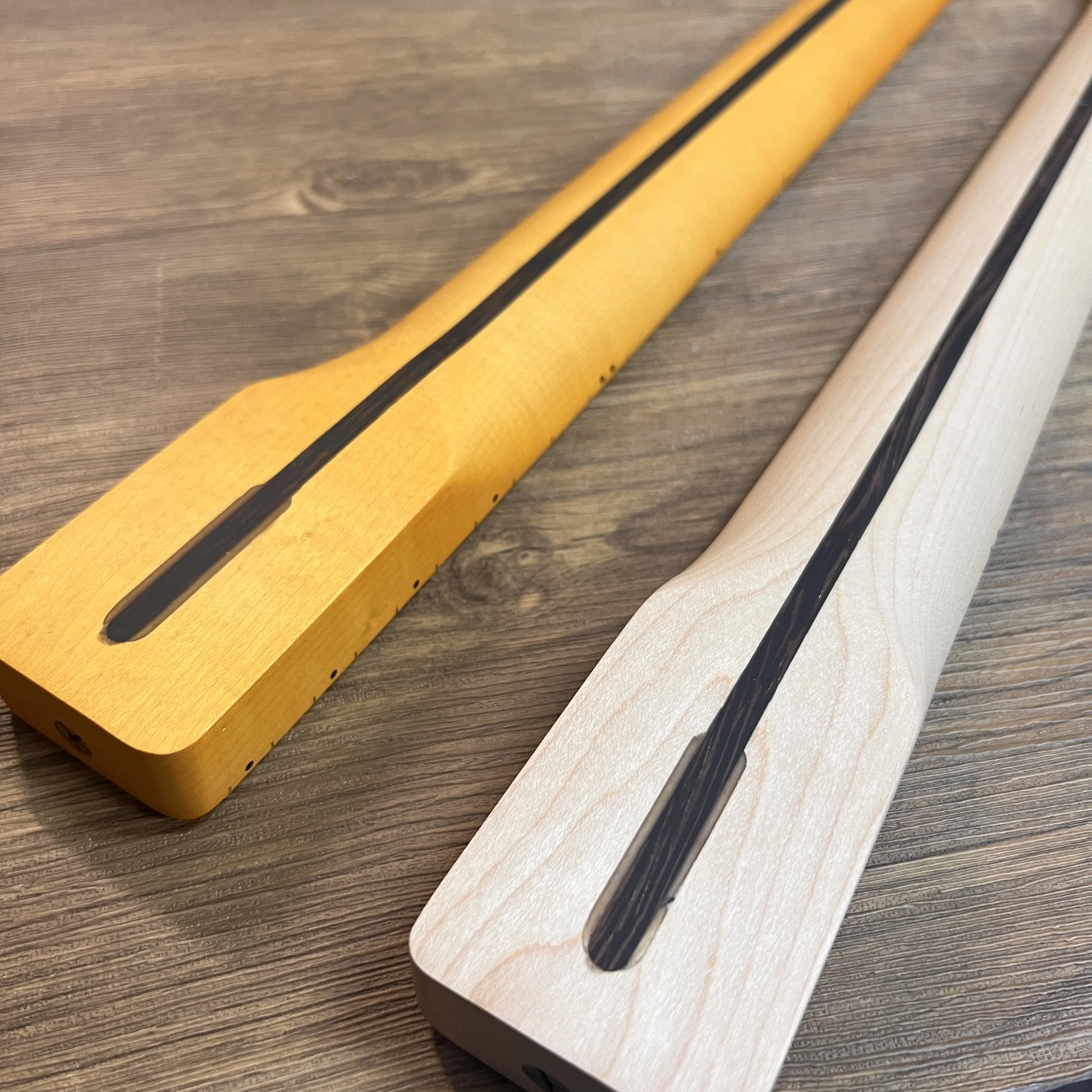 خمر 1957 نمط TL الغيتار الرقبة الصلبة القيقب الساتان العنبر إنهاء قطعة واحدة البناء قابل للتعديل الجمالون قضيب البقايا #5